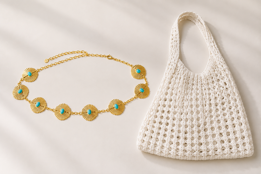 Summer Kit: Body Chain + Crochet Bag