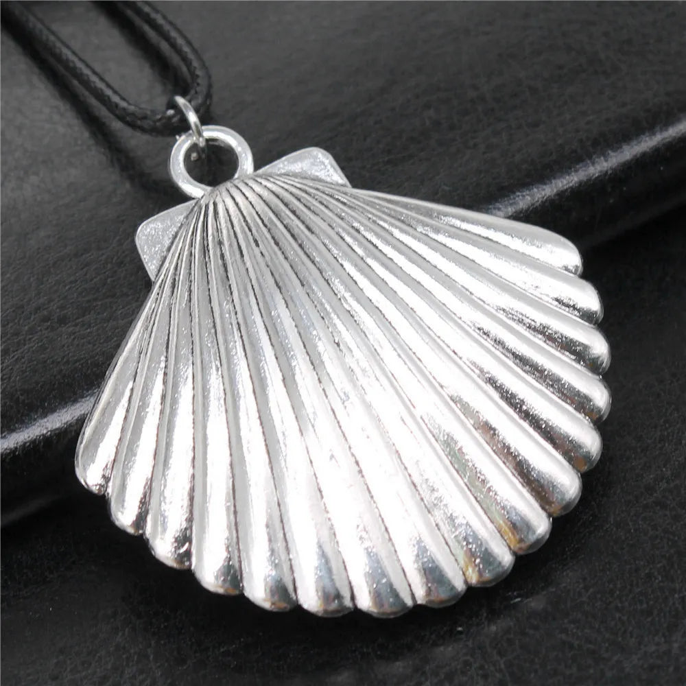 Vintage Style Necklace for Men – Leather Chain with Pendant, DIY Compatible