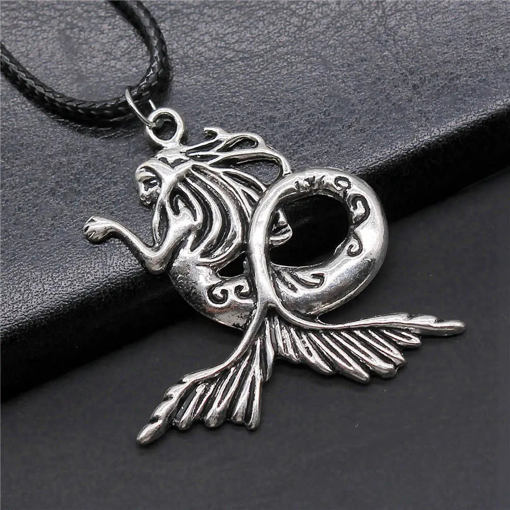 Vintage Style Necklace for Men – Leather Chain with Pendant, DIY Compatible