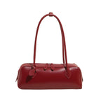 Vintage Leather Shoulder Bag for Women – Large Capacity East West Handbag, Retro Korean Style Luxury Armpit Bag