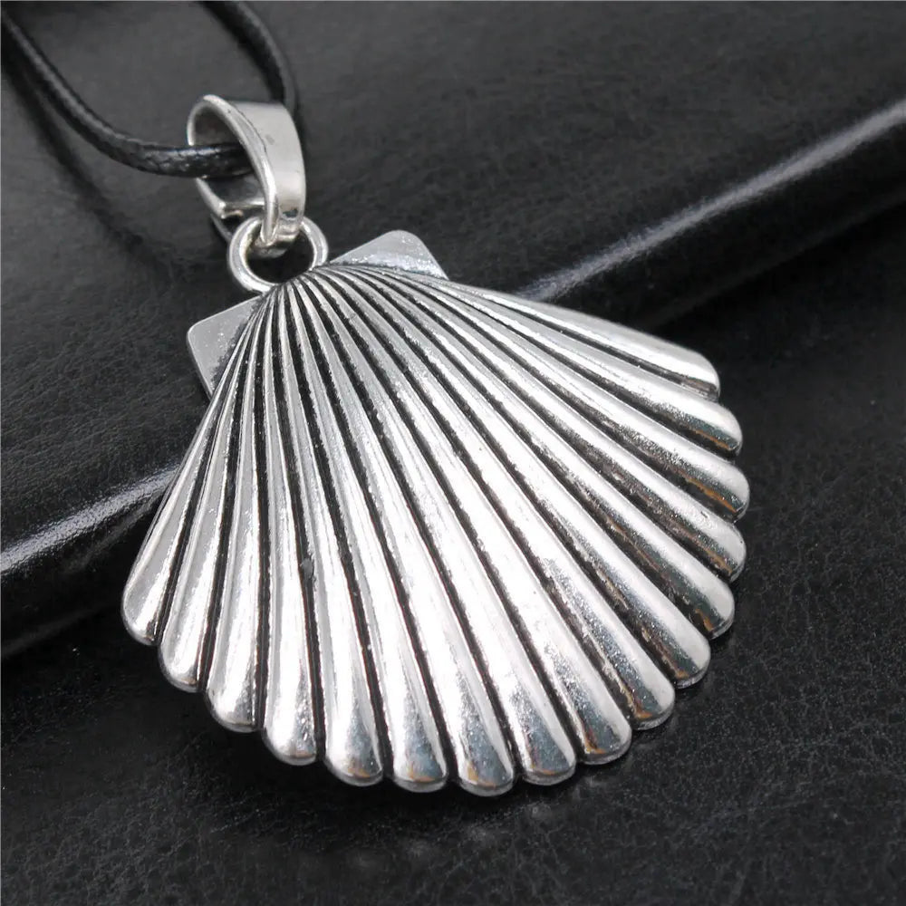 Vintage Style Necklace for Men – Leather Chain with Pendant, DIY Compatible