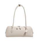 Vintage Leather Shoulder Bag for Women – Large Capacity East West Handbag, Retro Korean Style Luxury Armpit Bag