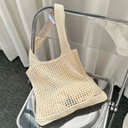 Boho Crochet Tote Bag for Women – Large Woven Shoulder Bag