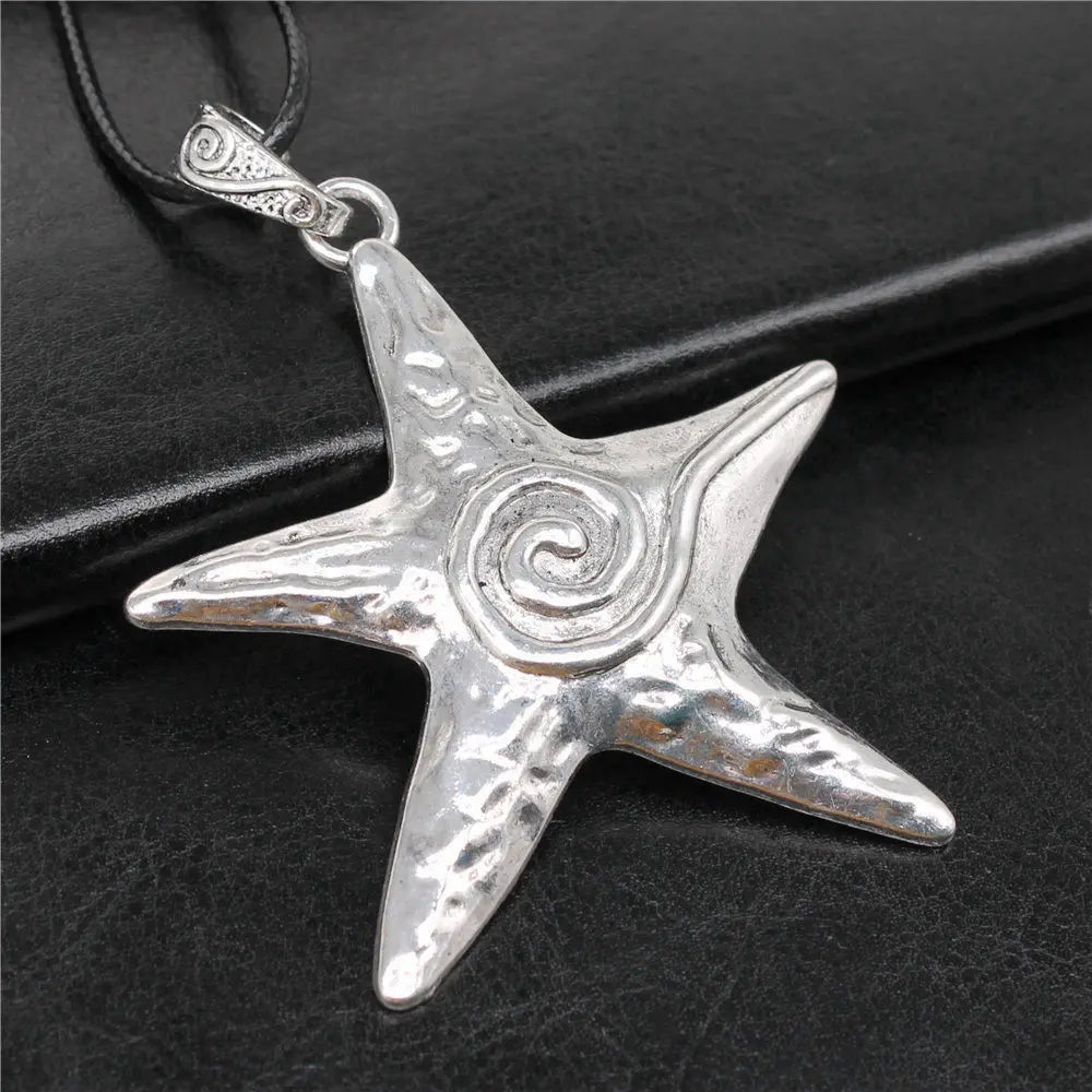 Vintage Style Necklace for Men – Leather Chain with Pendant, DIY Compatible