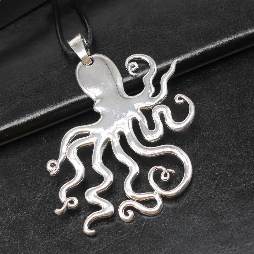 Vintage Style Necklace for Men – Leather Chain with Pendant, DIY Compatible