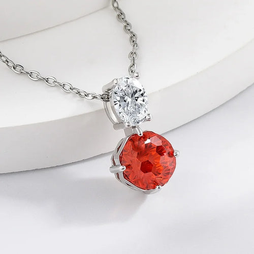 Sterling Silver Diamond Pendant Necklace – Dahlia Cut, Fine Jewelry for Women