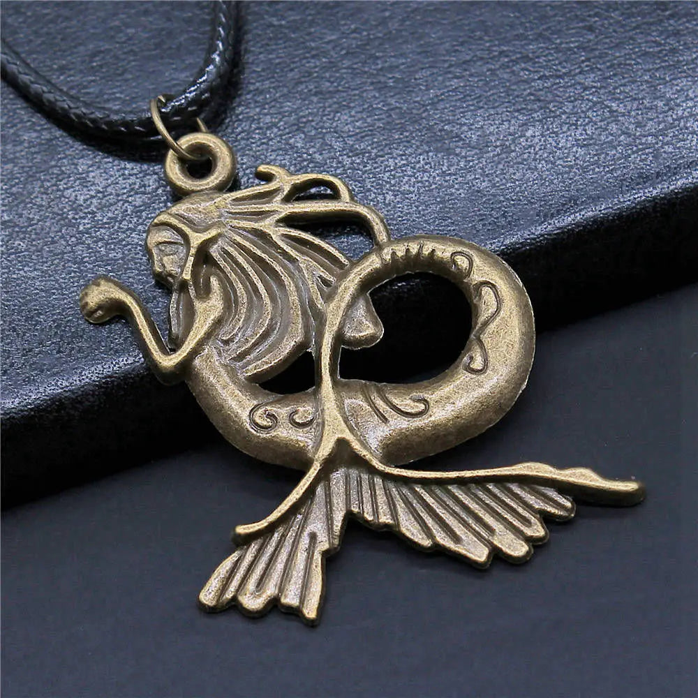Vintage Style Necklace for Men – Leather Chain with Pendant, DIY Compatible
