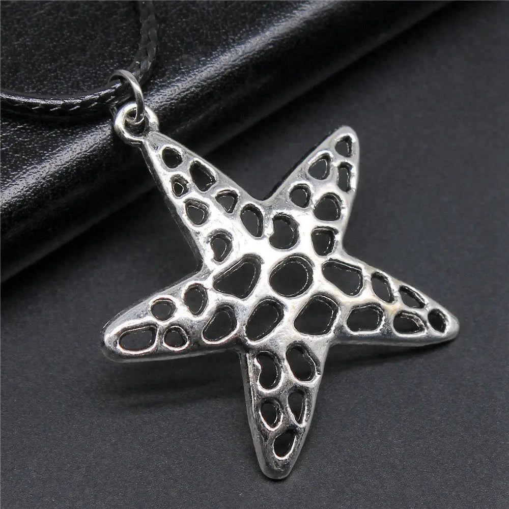 Vintage Style Necklace for Men – Leather Chain with Pendant, DIY Compatible