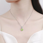 Sterling Silver Diamond Pendant Necklace – Dahlia Cut, Fine Jewelry for Women