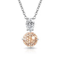 Sterling Silver Diamond Pendant Necklace – Dahlia Cut, Fine Jewelry for Women