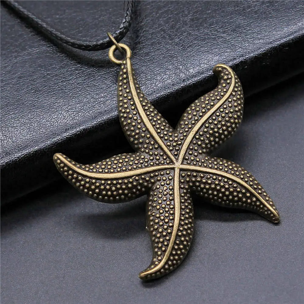 Vintage Style Necklace for Men – Leather Chain with Pendant, DIY Compatible