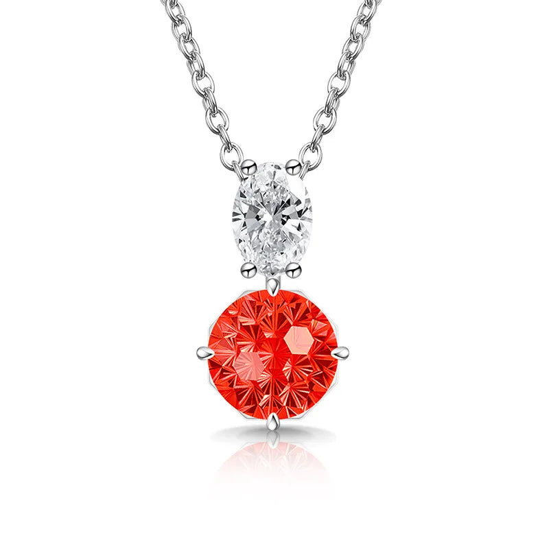 Sterling Silver Diamond Pendant Necklace – Dahlia Cut, Fine Jewelry for Women