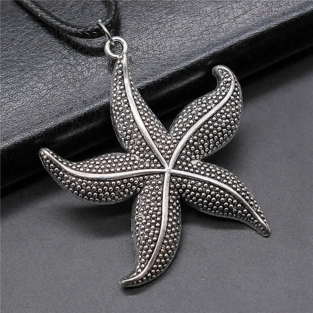 Vintage Style Necklace for Men – Leather Chain with Pendant, DIY Compatible