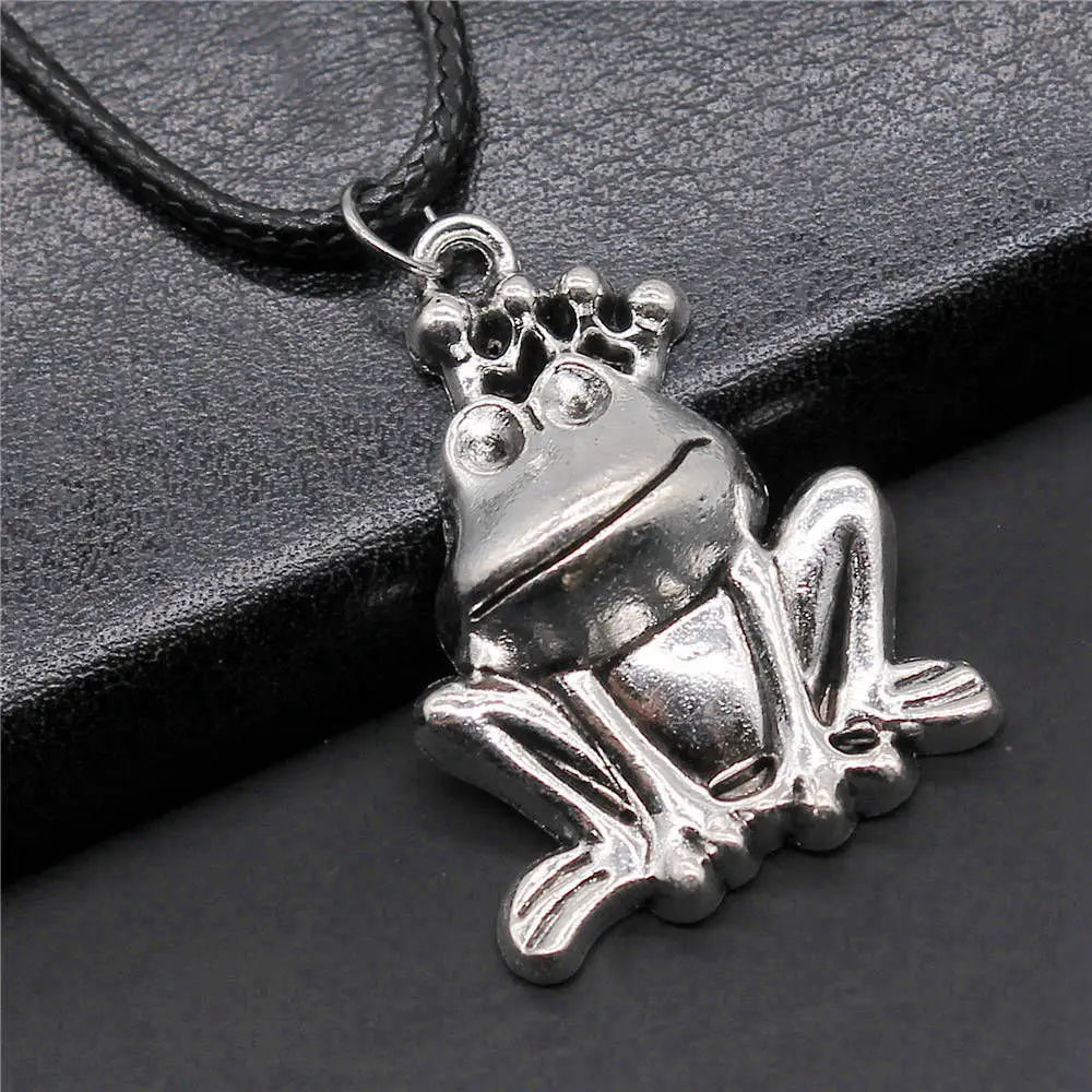 Vintage Style Necklace for Men – Leather Chain with Pendant, DIY Compatible