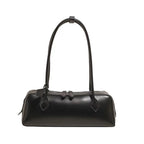 Vintage Leather Shoulder Bag for Women – Large Capacity East West Handbag, Retro Korean Style Luxury Armpit Bag