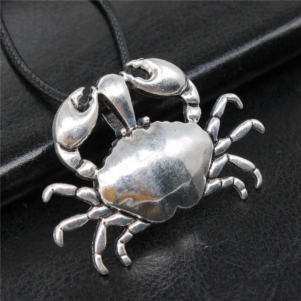 Vintage Style Necklace for Men – Leather Chain with Pendant, DIY Compatible