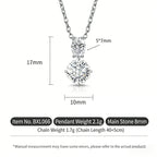 Sterling Silver Diamond Pendant Necklace – Dahlia Cut, Fine Jewelry for Women