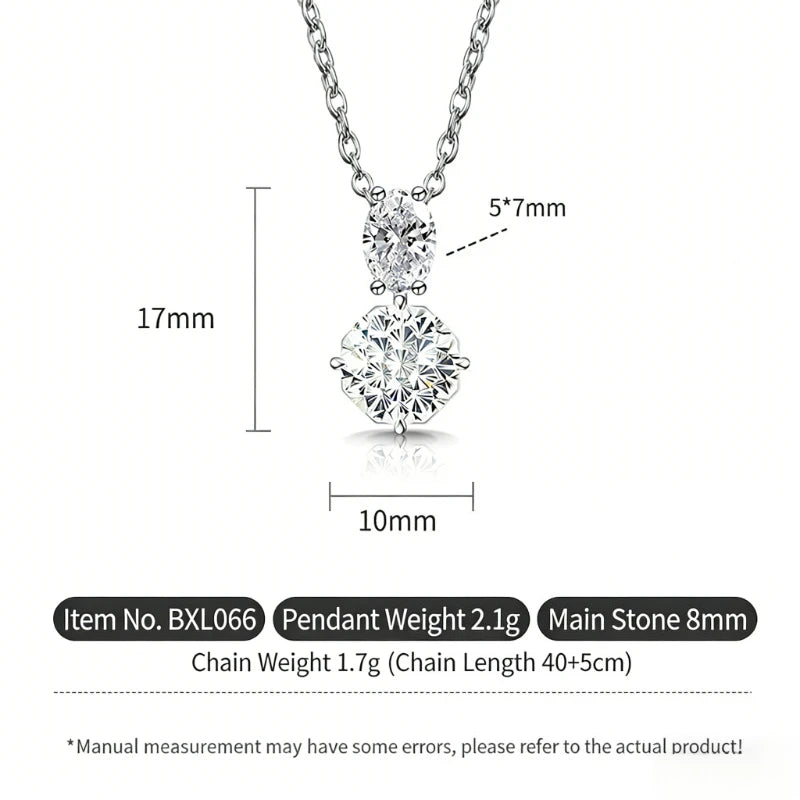 Sterling Silver Diamond Pendant Necklace – Dahlia Cut, Fine Jewelry for Women