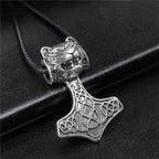 Vintage Style Necklace for Men – Leather Chain with Pendant, DIY Compatible