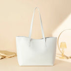 Women’s Faux Leather Tote Bag – Large Floral Shoulder Handbag, Casual Everyday Shopping Bag